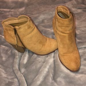 Tan booties